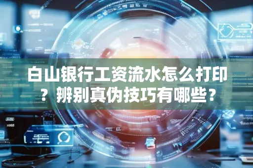 白山银行工资流水怎么打印？辨别真伪技巧有哪些？